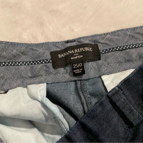 Banana Republic Hampton Fit Shorts 25/0 Petite Chambray - Picture 7 of 8